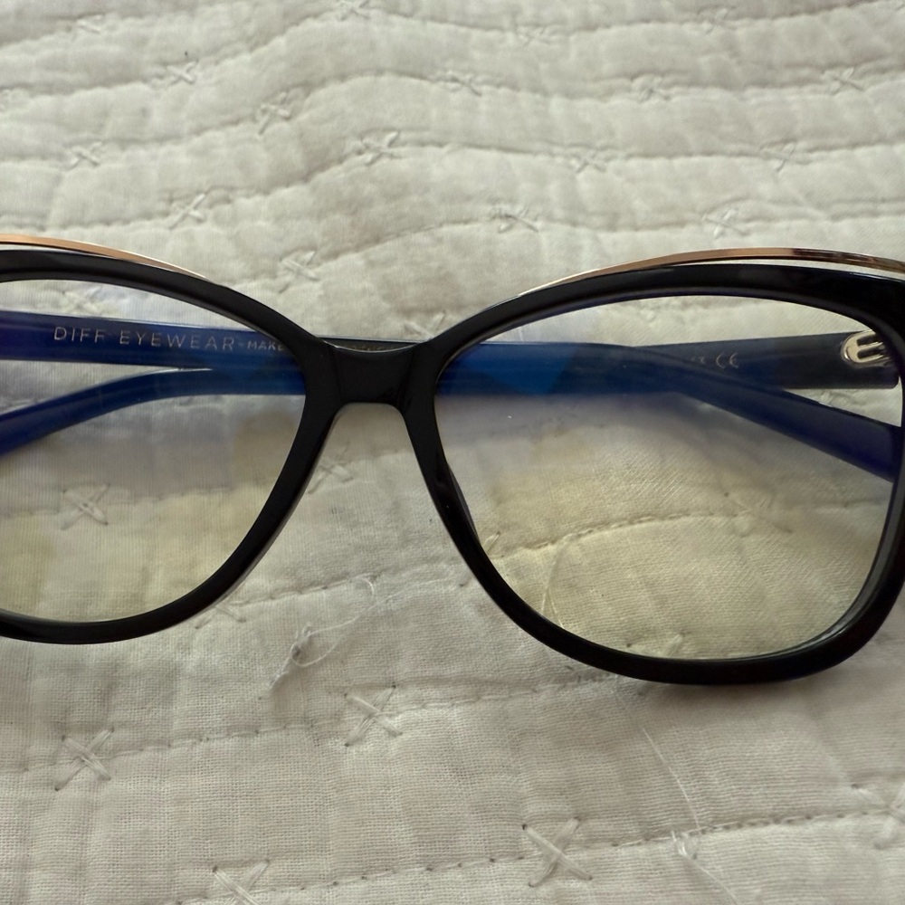 Diff Eyewear Black Rectangular Glasses - image 1